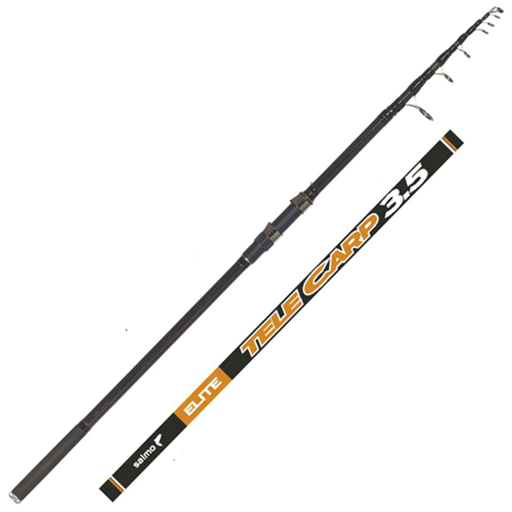 Удилище ELITE Tele Carp/Salmo/, 3.90м, 3,5lbs, 359гр, T30 carbon, 6 секций, 7 SiC