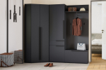Прихожая Лорена Пакс-3 Черный 0190 PE 228*95*220 см, Черный   Фиеста