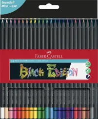 Rəngli karandaş \ Цветные карандаши Набор цветных карандашей Faber-Castell Black Edition 24 шт