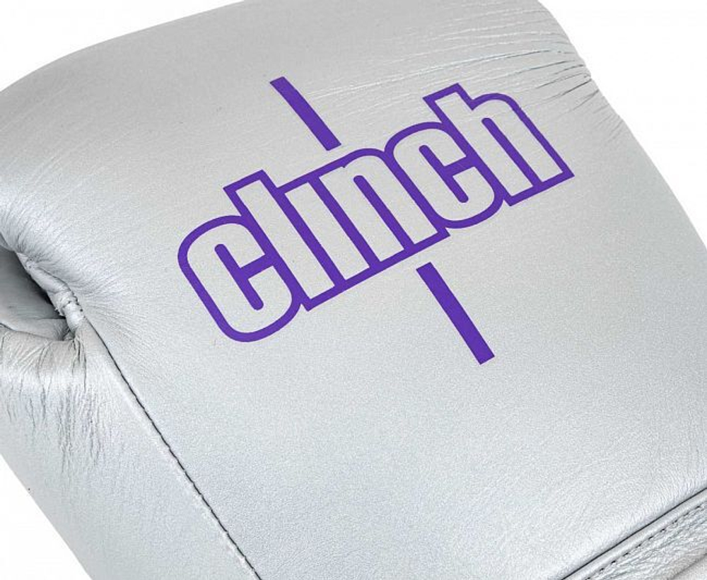 Перчатки снарядные Clinch Undefeated Russian Team серебристые C163RT