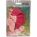 Шар фольгированный 81 см “Цифра 9” с набором шаров (розовый перелив)