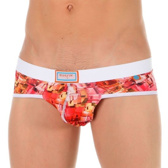 Трусы мужские брифы красные Boefje 35702