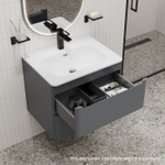 Тумба подвесная IDDIS Edifice, 60 см, темно-серый, EDI60D0i95