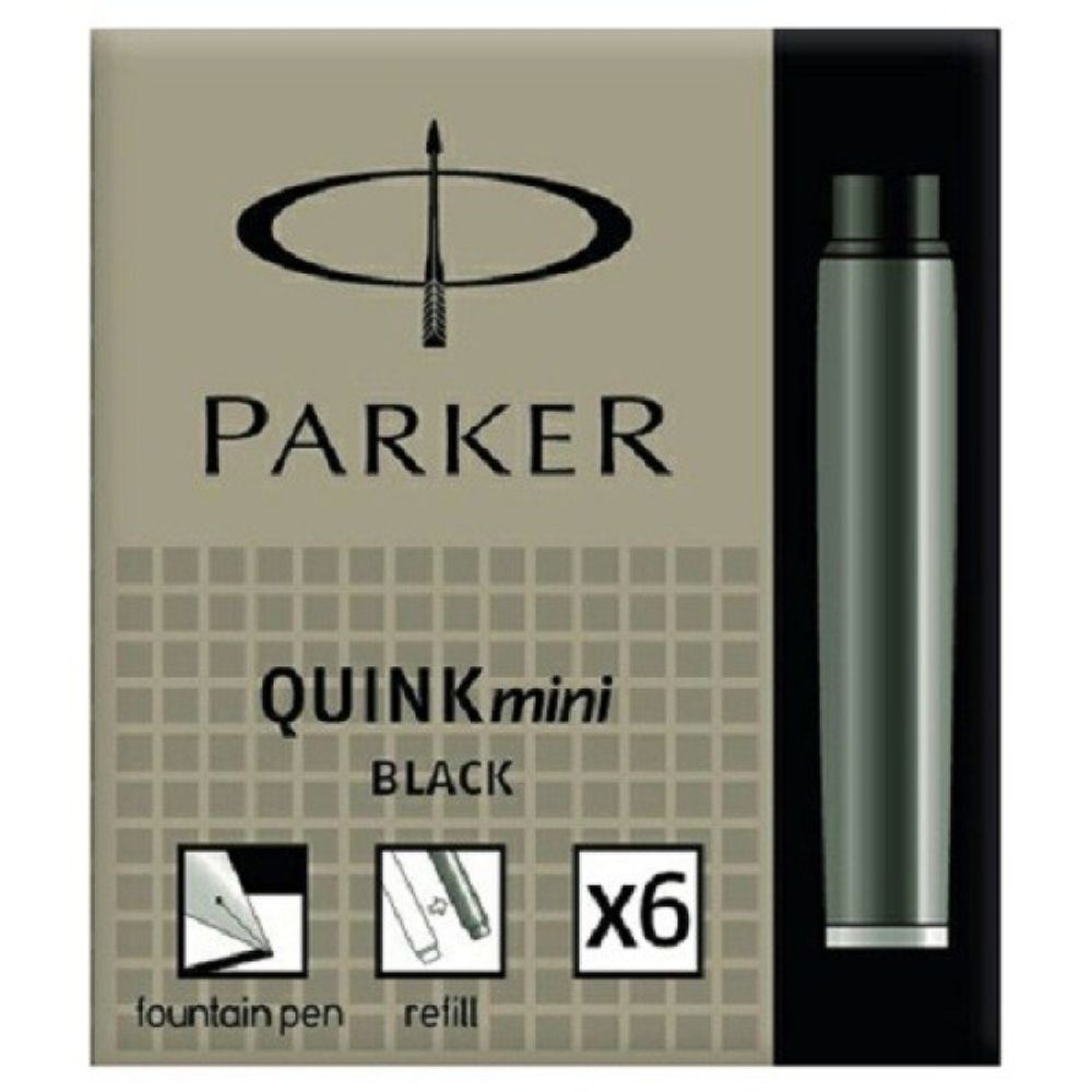 Картридж Parker Z17 MINI для перьевой ручки с чернилами Black (6шт) (S0767220)