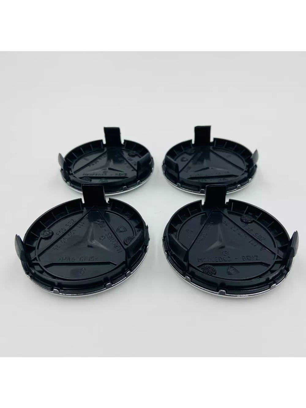 Колпачки на литые диски с эмблемой Mercedes-Benz 75 мм 4 шт