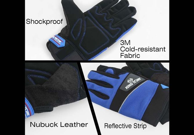 KING TONY (9TH44-XL) Перчатки универсальные утепленные, размер XL