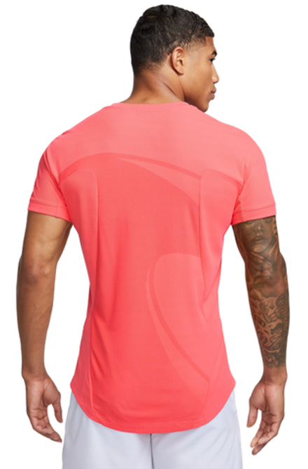 Мужская теннисная футболка Nike Dri-Fit Rafa Tennis Top - ember glow/white