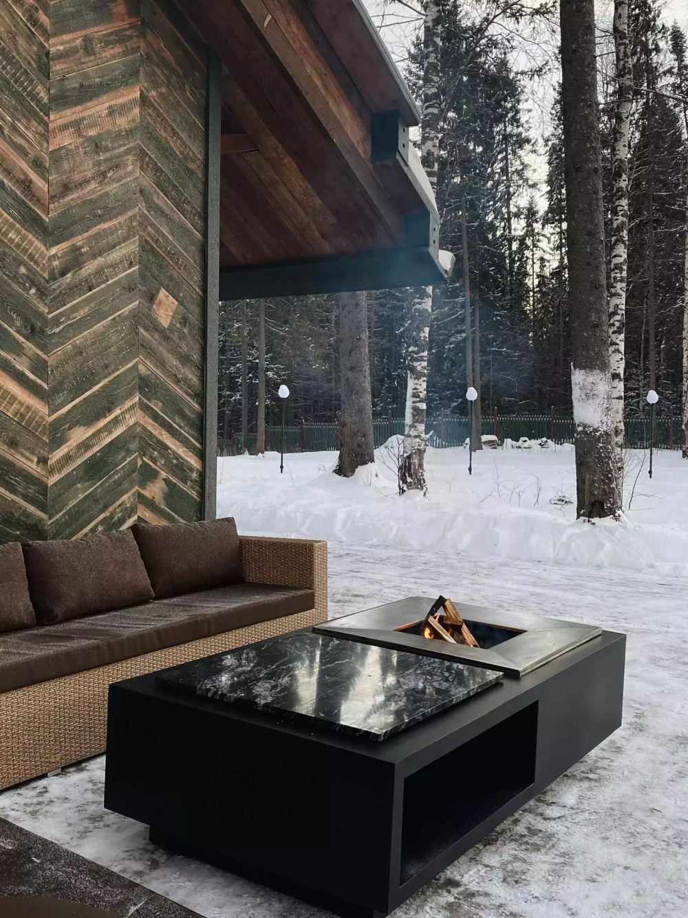 Дровяной гриль-стол Elbrus Grill Фудзияма 800 (размер стола 1900x1000 мм)