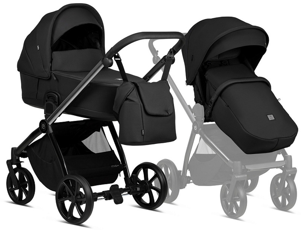 Детская коляска Tutis Mio 3 Plus Essential Black 3 в 1 060 Obsidian