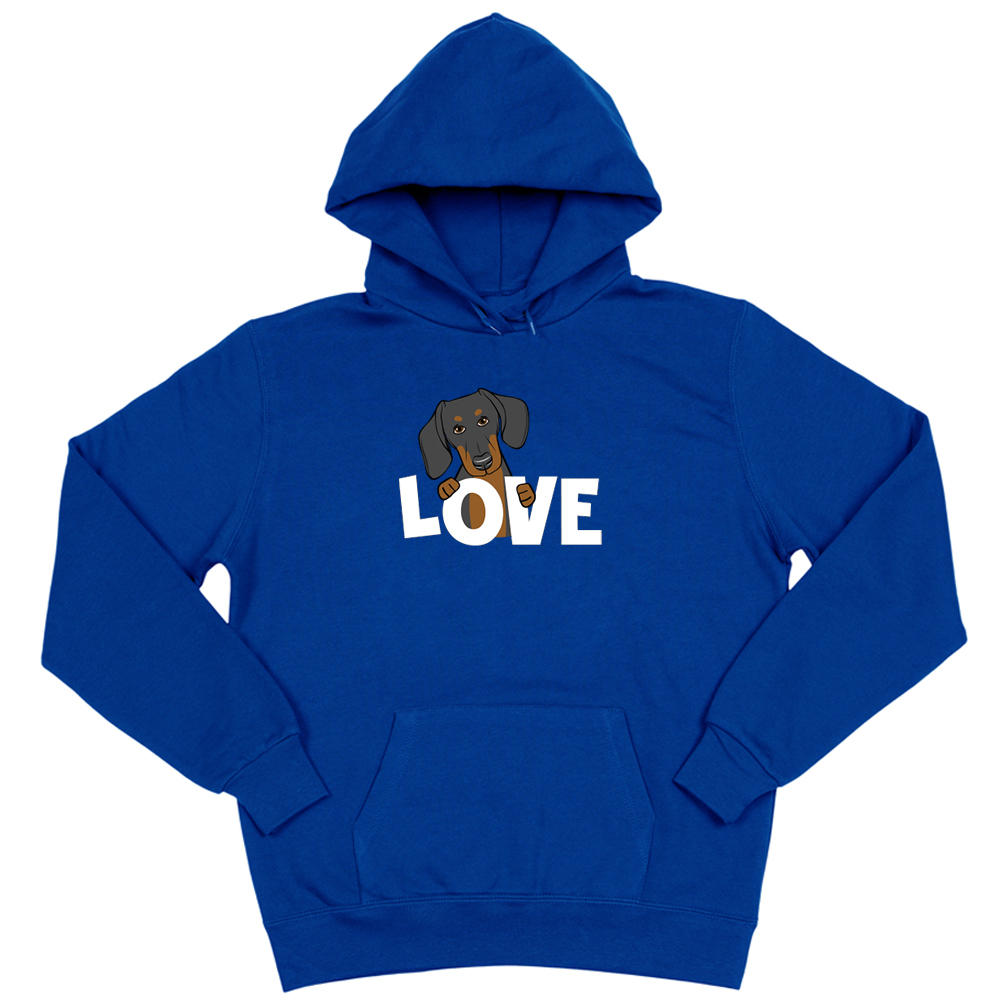 Толстовка "Такса - LOVE"