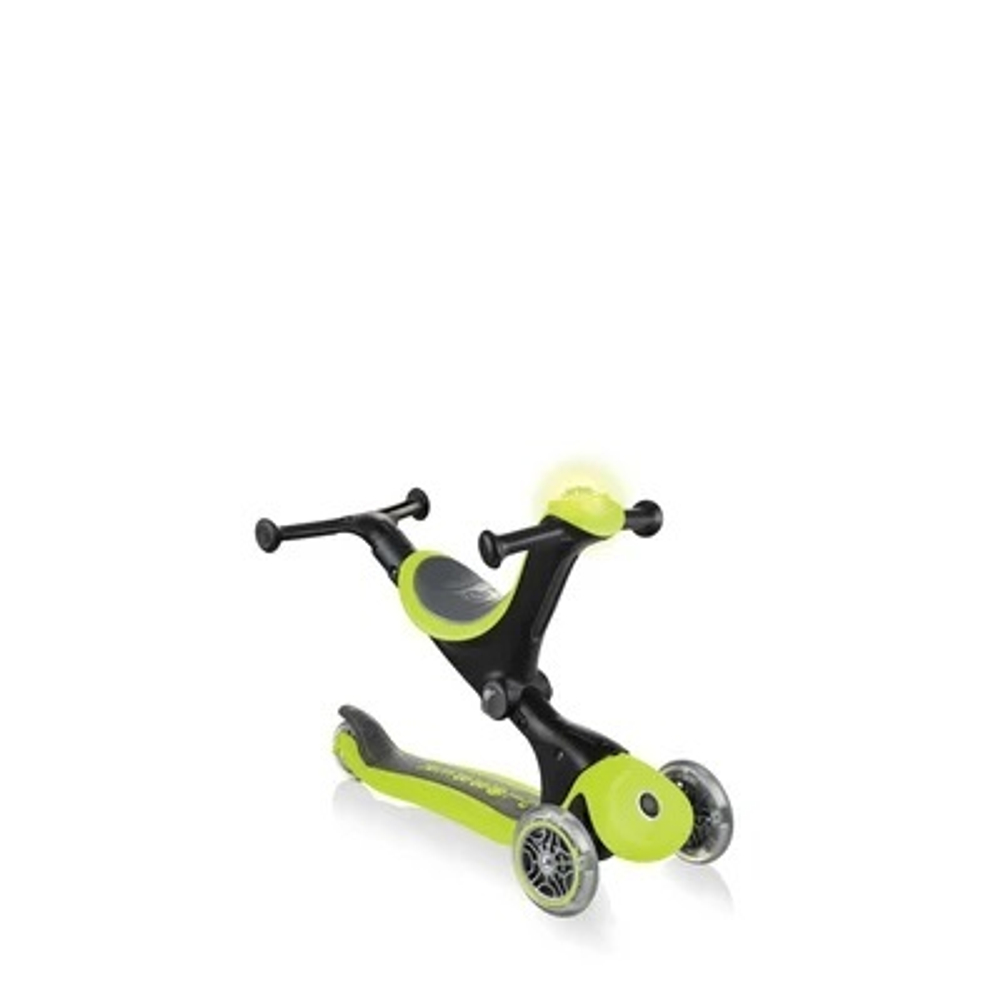 Самокат Globber Go Up Deluxe Play Lights зеленый