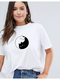 Футболка базовая с принтом