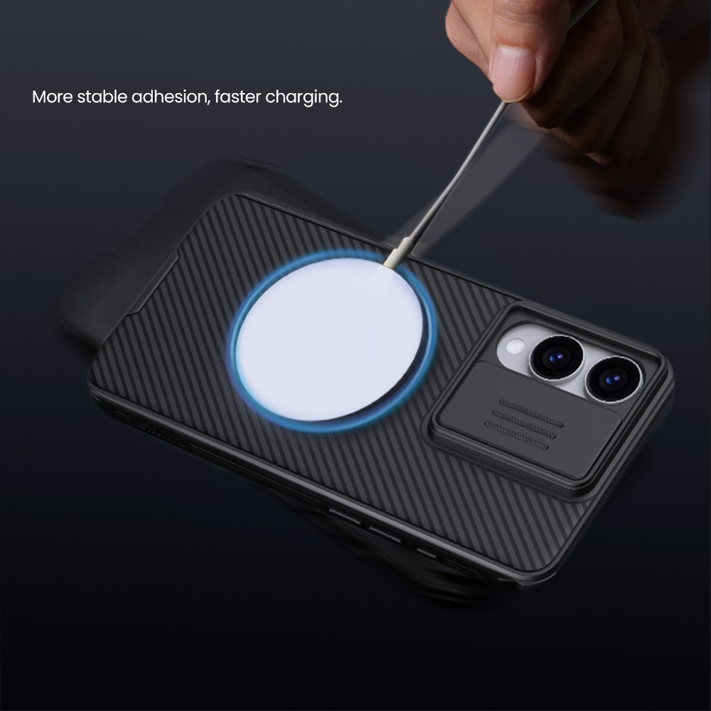 Чехол c поддержкой MagSafe для смартфона Samsung Galaxy S25 Edge от Nillkin серия CamShield Pro Magnetic Case