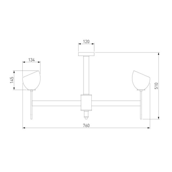 Подвесная люстра Eurosvet Arrista 60130/8 хром Smart