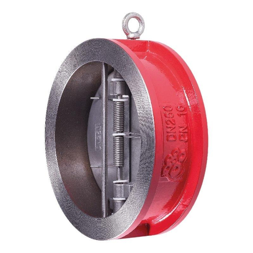 Клапан чугунный обратный 2-х створчатый (нерж.сталь) DN 600 PN 16 межфланцевый до 110гр. Рашворк 400-600-16