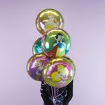 Шар (18''/46 см) Круг, Рапунцель, 1 шт.