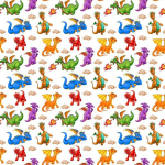 Бумага упаковочная 50х70 см «Весёлые Дракончики» (1 лист)