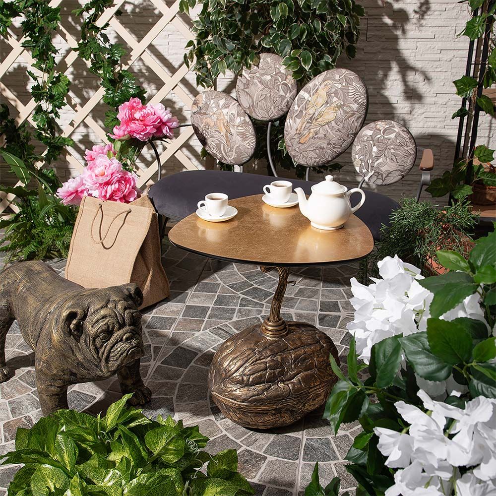 Столик декоративный Царский орех Золото