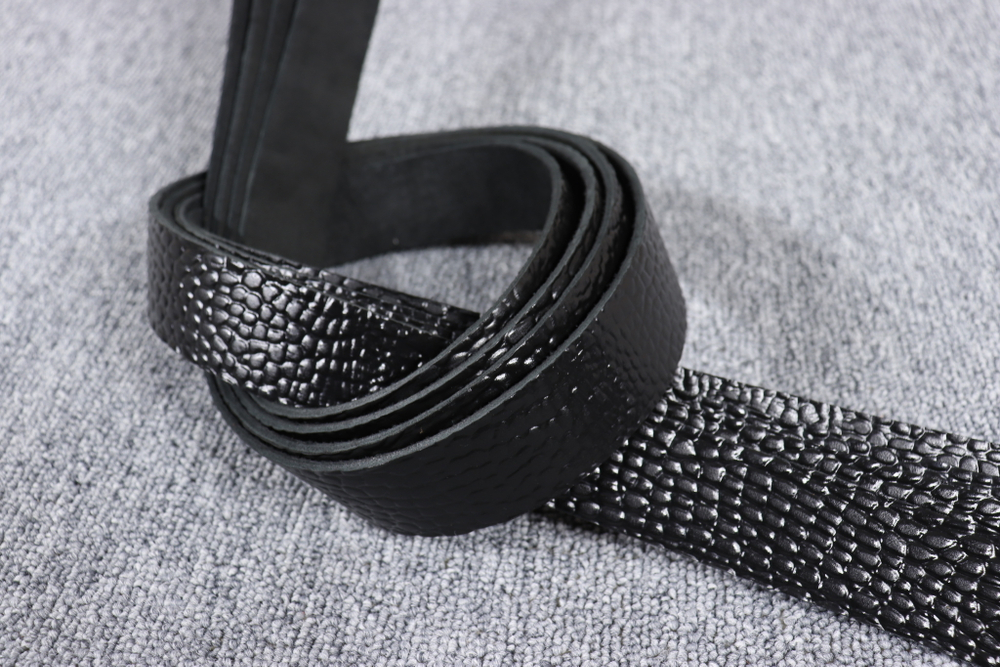 Ременная заготовка Черная с лицевой отделкой + плита Шаргень 35 мм