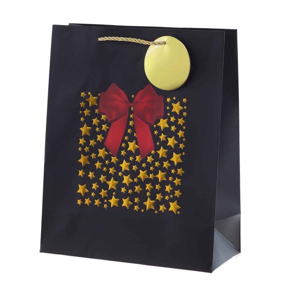 GAEM Пакет подарочный (бумага 210г/м2, блок 12шт), L26 W12 H32 см, 4в.