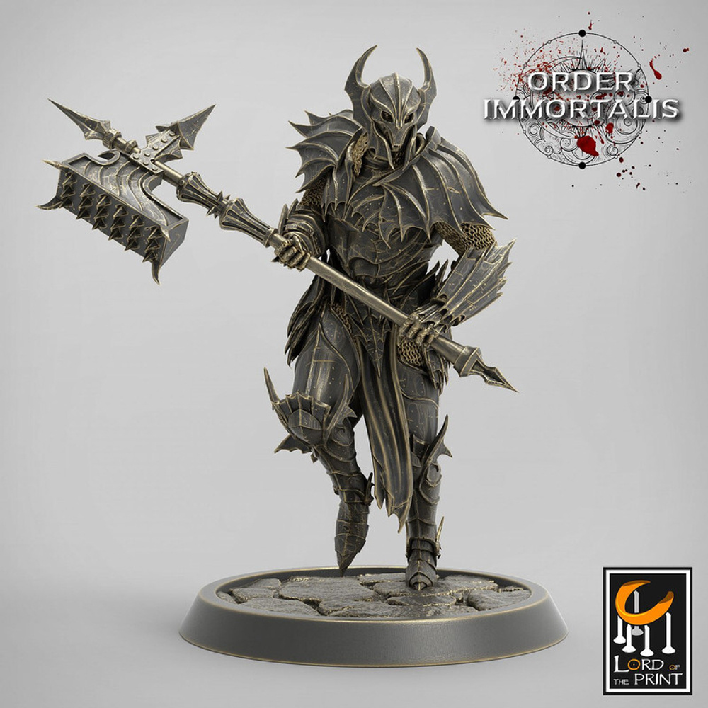 Blood Knight Человек Воин Паладин Варвар Файтер Рыцарь миниатюра для dnd, днд, pathfinder, фентези, Настольная игра, НРИ, Варгейм, РПГ