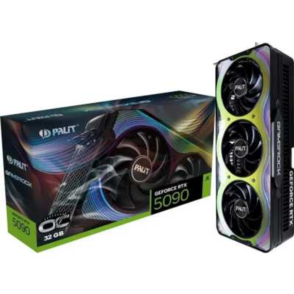 Видеокарта Palit nVidia GeForce RTX 5090 GameRock OC 32Gb NE75090S19R5-GB2020G
