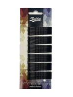 Невидимки Ставвер черные волнистые 60мм 60шт/уп