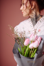 Моно букет из тюльпанов