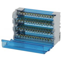 Шины на DIN-рейку ЭРА NO-224-17 в корпусе кросс-модуль ШНК 4х15 3L+PEN