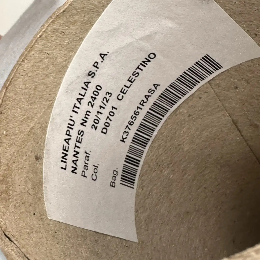 NANTES - Lineapiu'; 74% хлопок, 26% п/а; 240м/100гр; Ленточка; col. D0701, цвет: голубой; S501