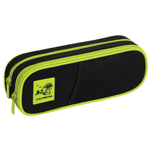 Пенал мягкий 2 отделения, 220*80*50 Berlingo "UFO", полиэстер, внутренн