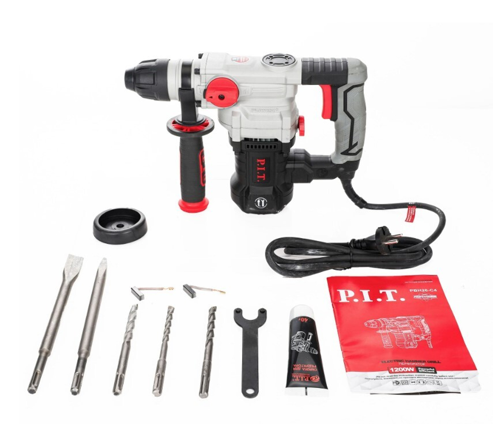 Перфоратор  PBH26-C4 Мастер (1200Вт,3-реж. верт.  4,7дж.SDS+ пласт.кейс, макс диам.бура 26мм)