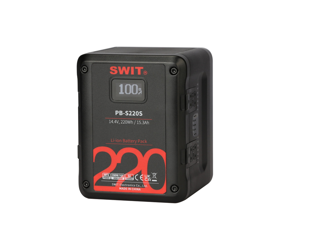 Аккумулятор SWIT PB-S220S V-Mount для кинокамер 220 Втч разъемы D-Tap, USB-A