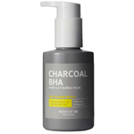 Кислородная маска-пенка для лица от черных точек с древесным углем Charcoal BHA Pore Clay Bubble Mask 120г