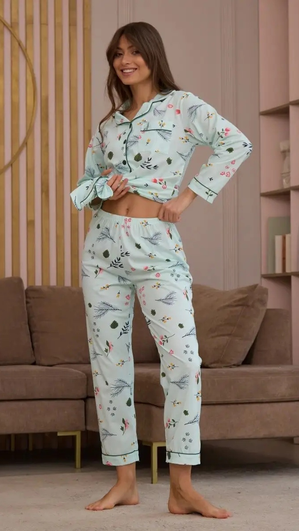 [m]Пижама штаны и рубашка д/р 2604