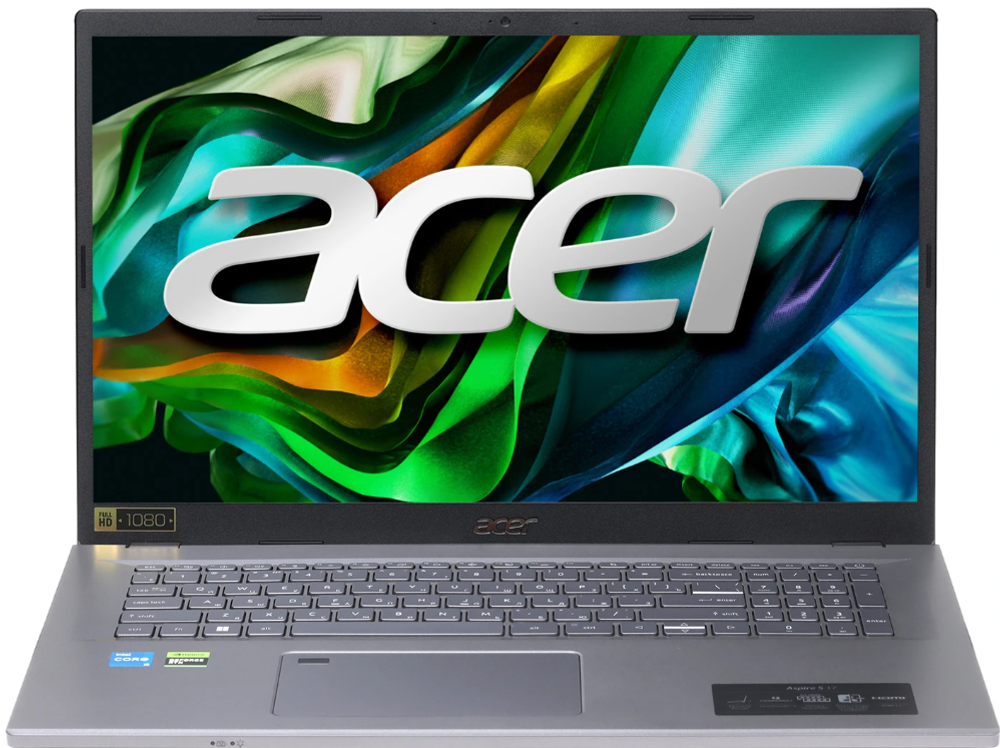 17.3" Ноутбук Acer Aspire A517-58M (1920x1080, Intel Core i7-1355U, RAM 32ГБ, SSD 512ГБ, Intel Iris Xe Graphics, Win 10 Pro)