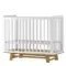 Детская кроватка с продольным маятником Incanto Anniken Белая/бук