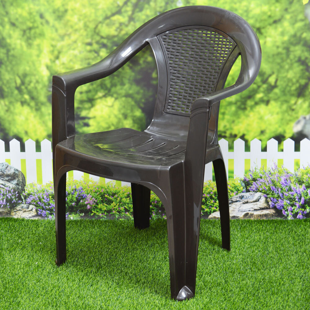 Кресло "Плетенка", коричневый