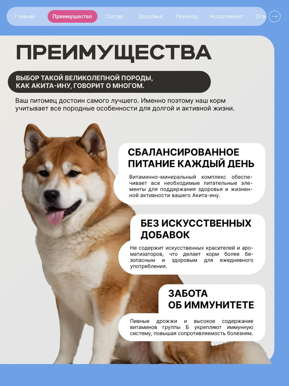 Корм сухой для взрослых собак породы Акита-ину, премиум полнорационный комплекс, с говядиной, 12 кг, QUATTRO