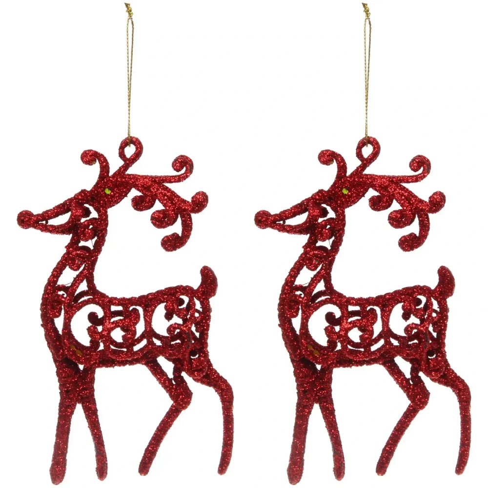 Подвеска «Волшебные рога» 10 см (набор 2 шт), красный