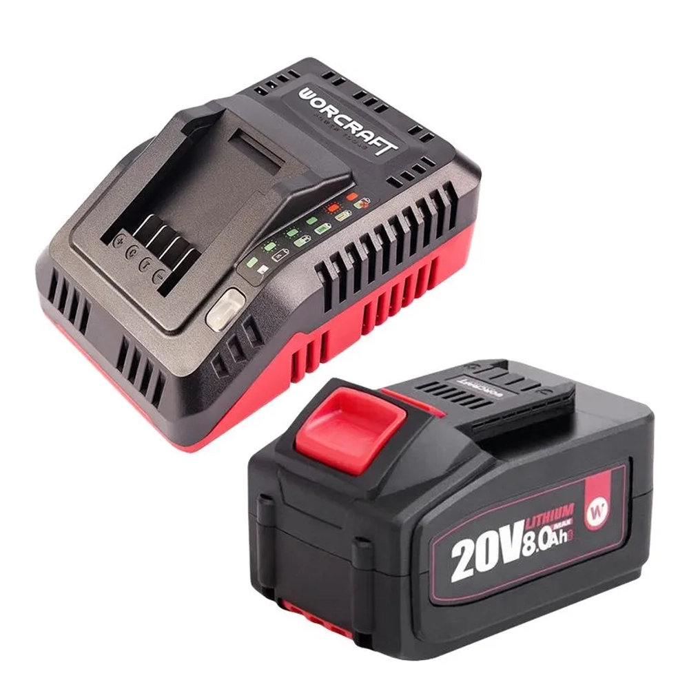 Снегоуборочная лопата WORCRAFT CST-S20Li SET аккумуляторная, 20 В, 8 Ач. захват 30см. выброс 4м. В комплекте АКБ и ЗУ.