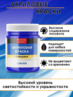 Акриловая краска глянцевая «Синяя»