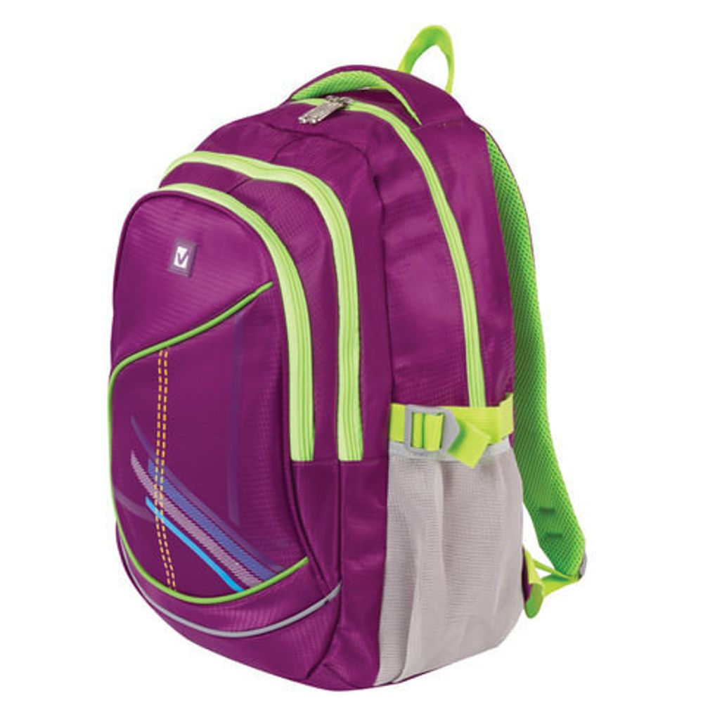 Рюкзак BRAUBERG для старших классов/студентов/молодежи, "Крокус", 30 литров, 46х34х18 см, 225521