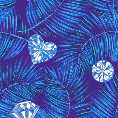 Пальма и кристаллы