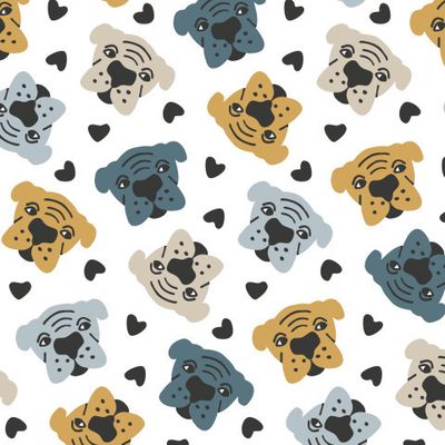 Buy animal fabric dog scandinavian style