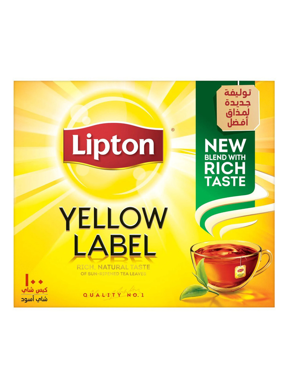 Lipton Yellow Label Черный чай 100 пакетиков (Иран)