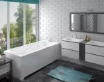 Ванна из литьевого мрамора Эстет Альфа 180x80 белая