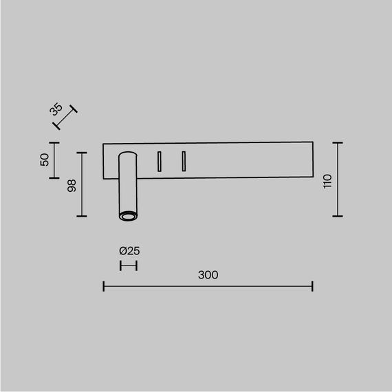 Настенный светодиодный светильник Maytoni Comodo C031WL-L8W3K