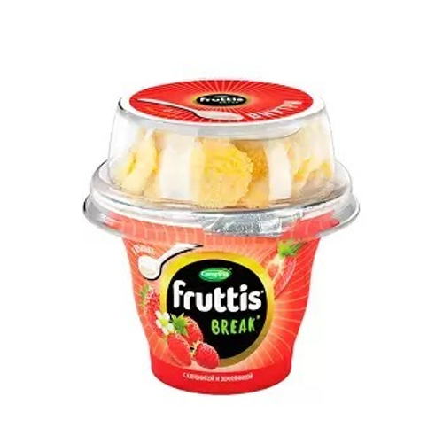 Йогурт Фруттис 2,5% 175г Вкусный Перерыв Клубника/Земляника
