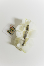 Заколка автомат с пионами Single flower